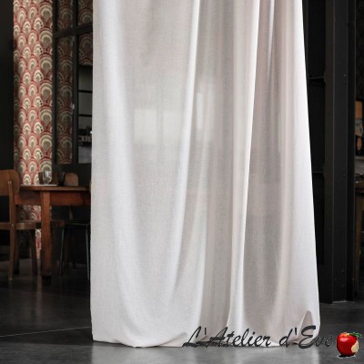 "Linosa" Sheer linen curtain by the meter Casal