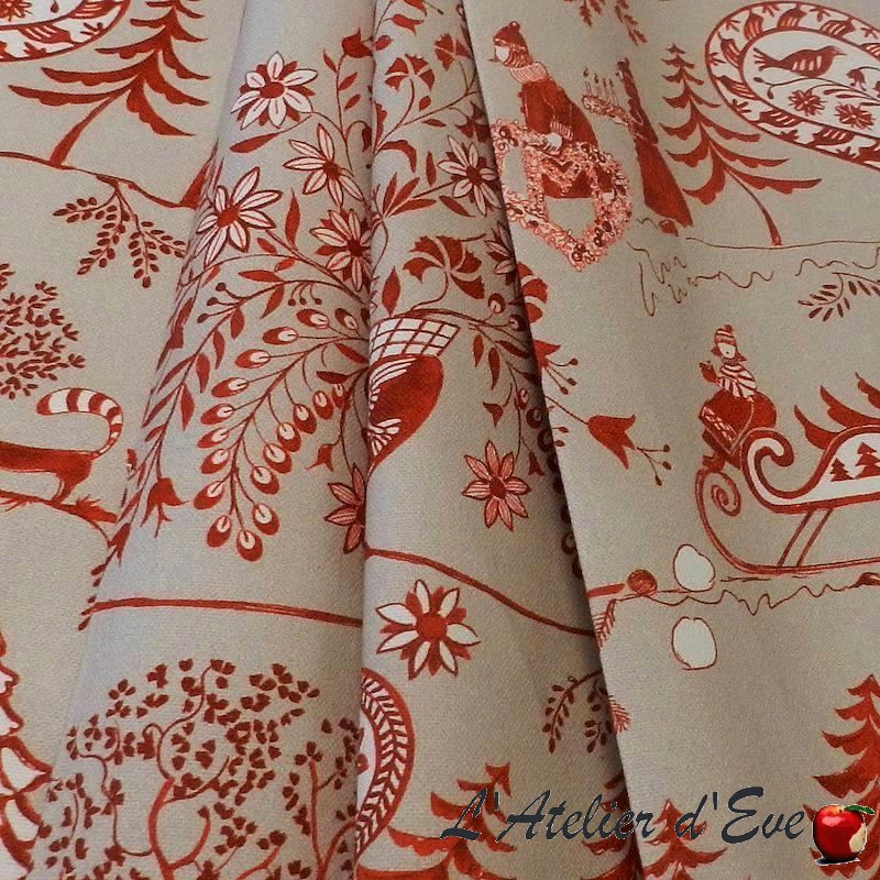 Curtain Made in France Christmas theme Bellevue by Thevenon