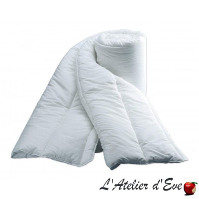 Couette hiver microfibre 500grs/m² polyester blanc Tradilinge