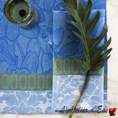 lot-4-grandes-serviettes-lin-perroquet-bleu-escapade-tropicale-le-jacquard-francais