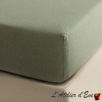 Flat sheet "Nuances" cotton/linen Le Jacquard Français