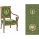 Panneau-tissu-siège-otrante-vert-assise-dossier-collection-empire-casal