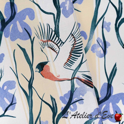 toile-de-jouy-coton-fleurs-oiseaux-les-chitas-de-jouy-coquille-casal